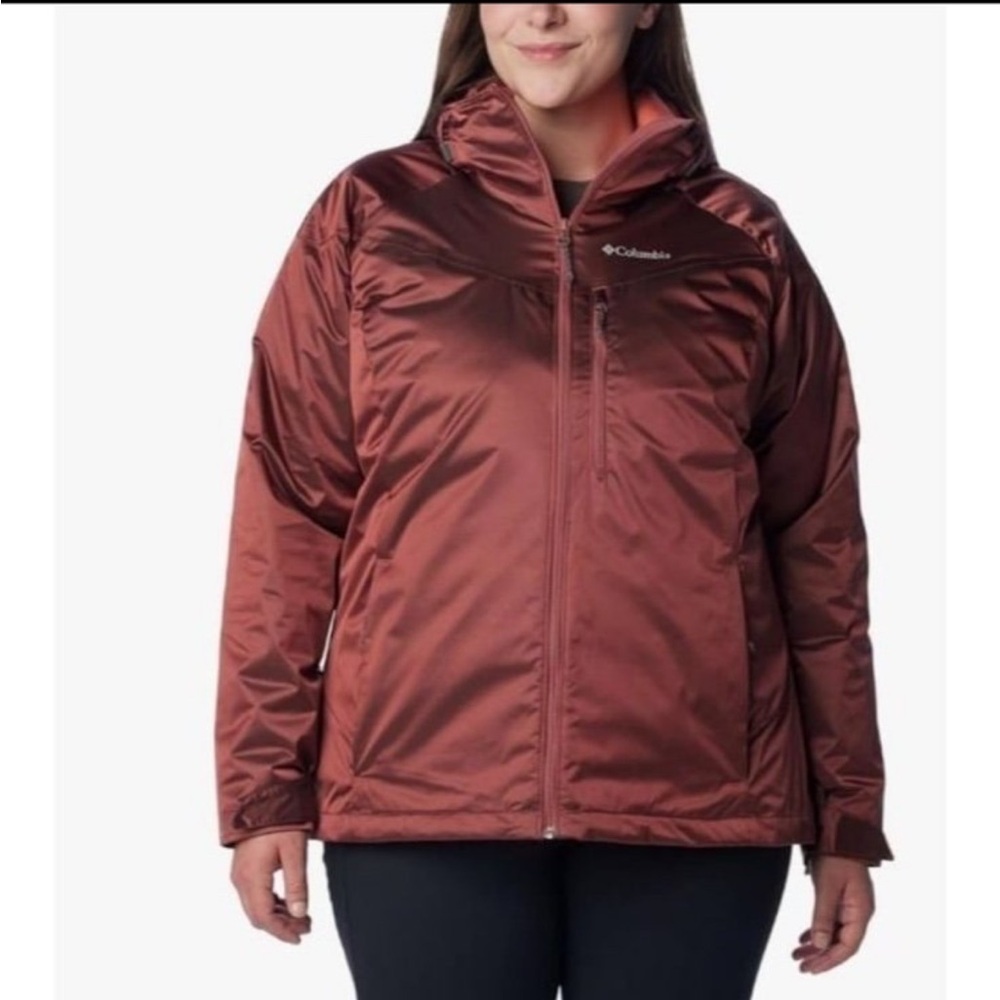 $310 Oak Ridge Interchange 3 jackets beetroot sheen Columbia plus 3X worn once